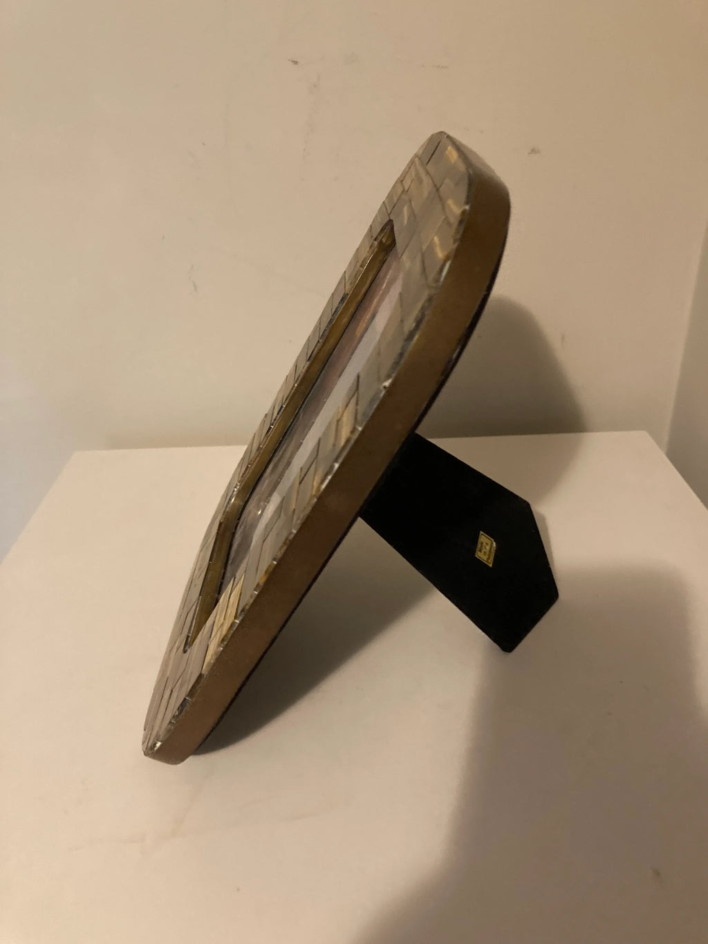 Mid-20th Century Tessellated Tiger’s Eye Picture Frame Attributed to Maitland-Smith