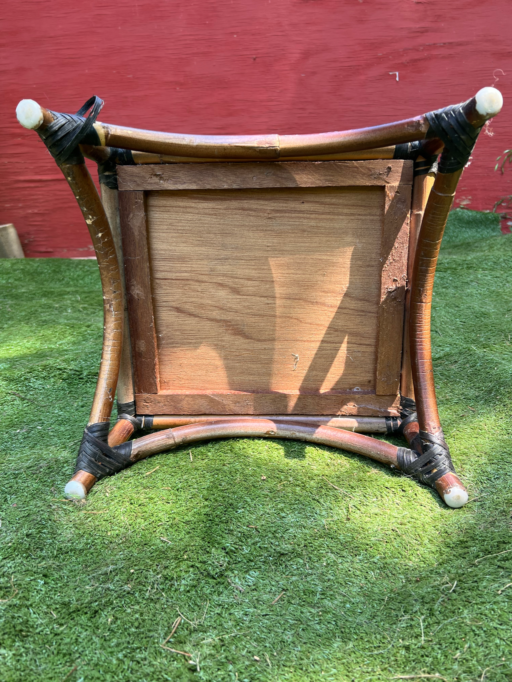 Mid-Late 20th Century Bamboo Etagere 3-Tiered Shelf or Magazine Stand