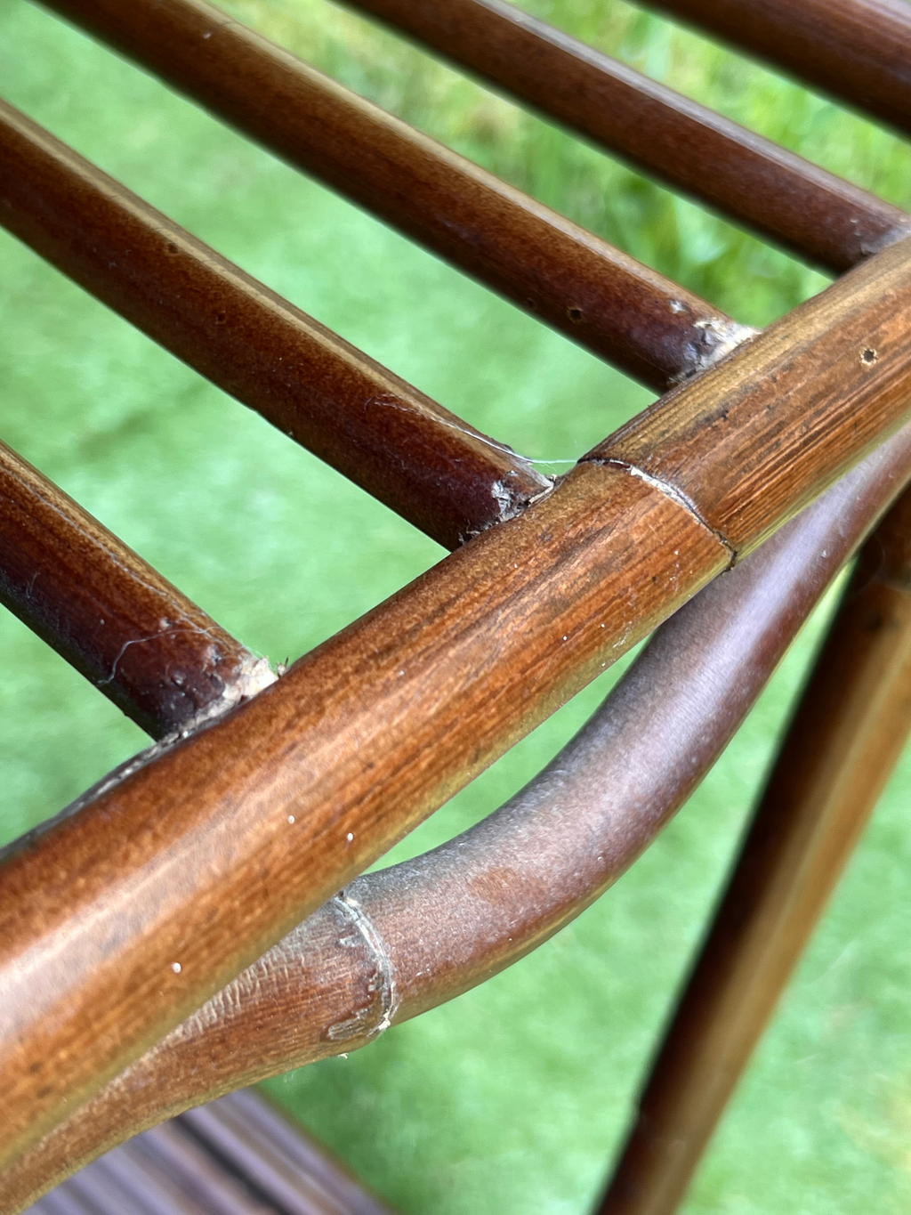Mid-Late 20th Century Bamboo Etagere 3-Tiered Shelf or Magazine Stand