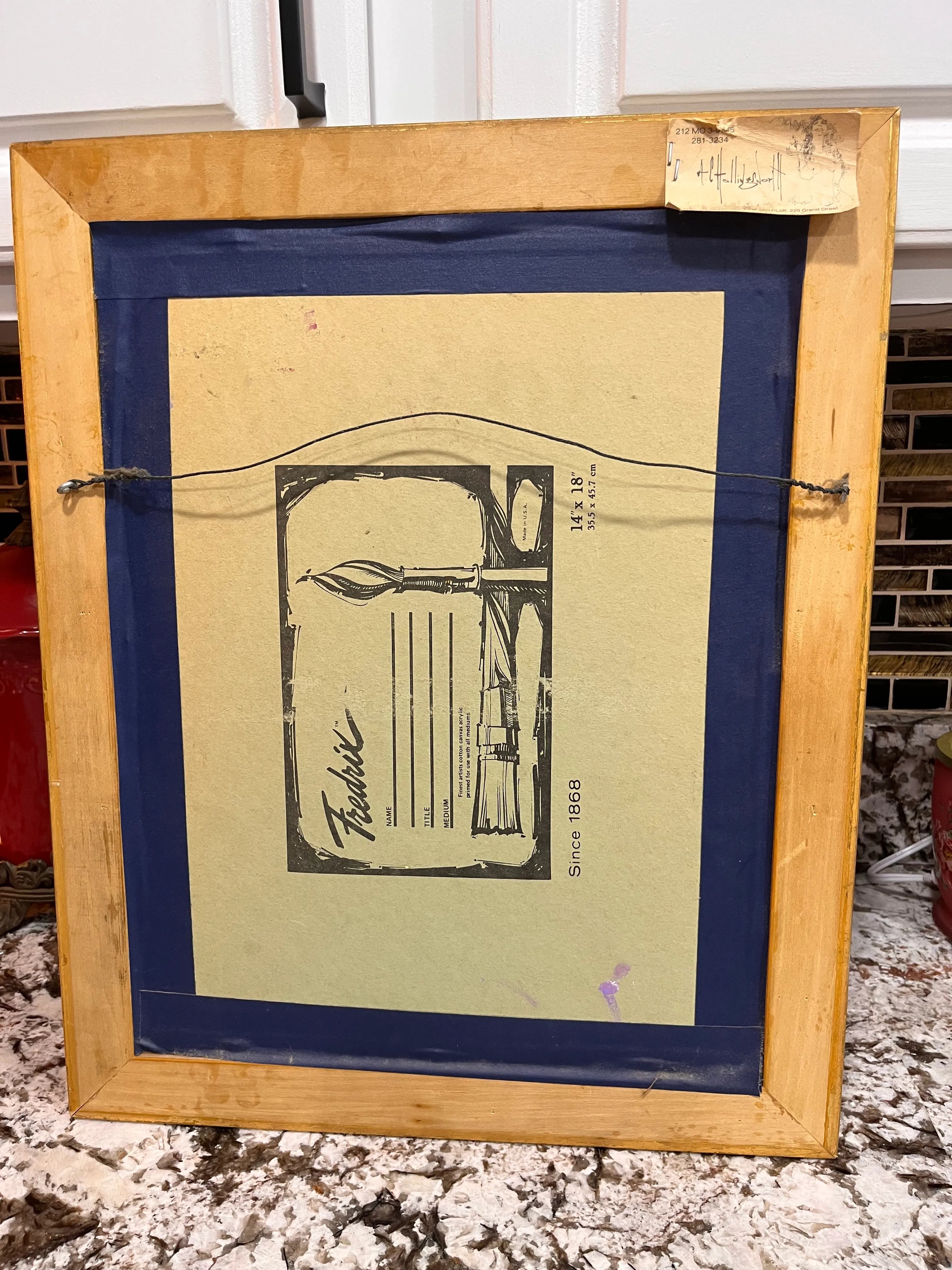 Original Alvin C. Hollingsworth Ballerina Painting on Art Board