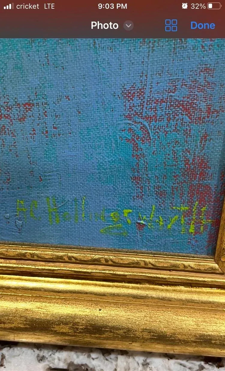 Original Alvin C. Hollingsworth Ballerina Painting on Art Board