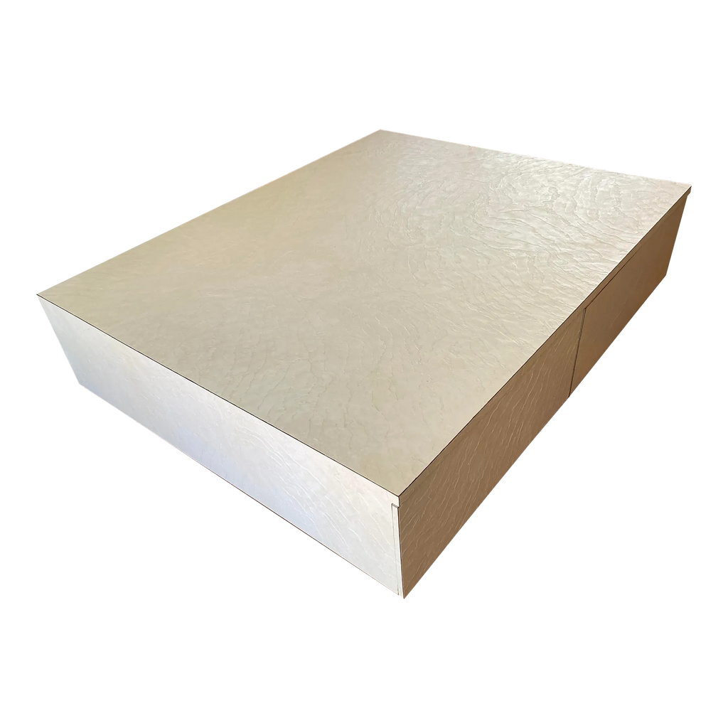 Oversized Late-20th Century Post Modern White Coffee Table by Ray Arthur of Atlanta