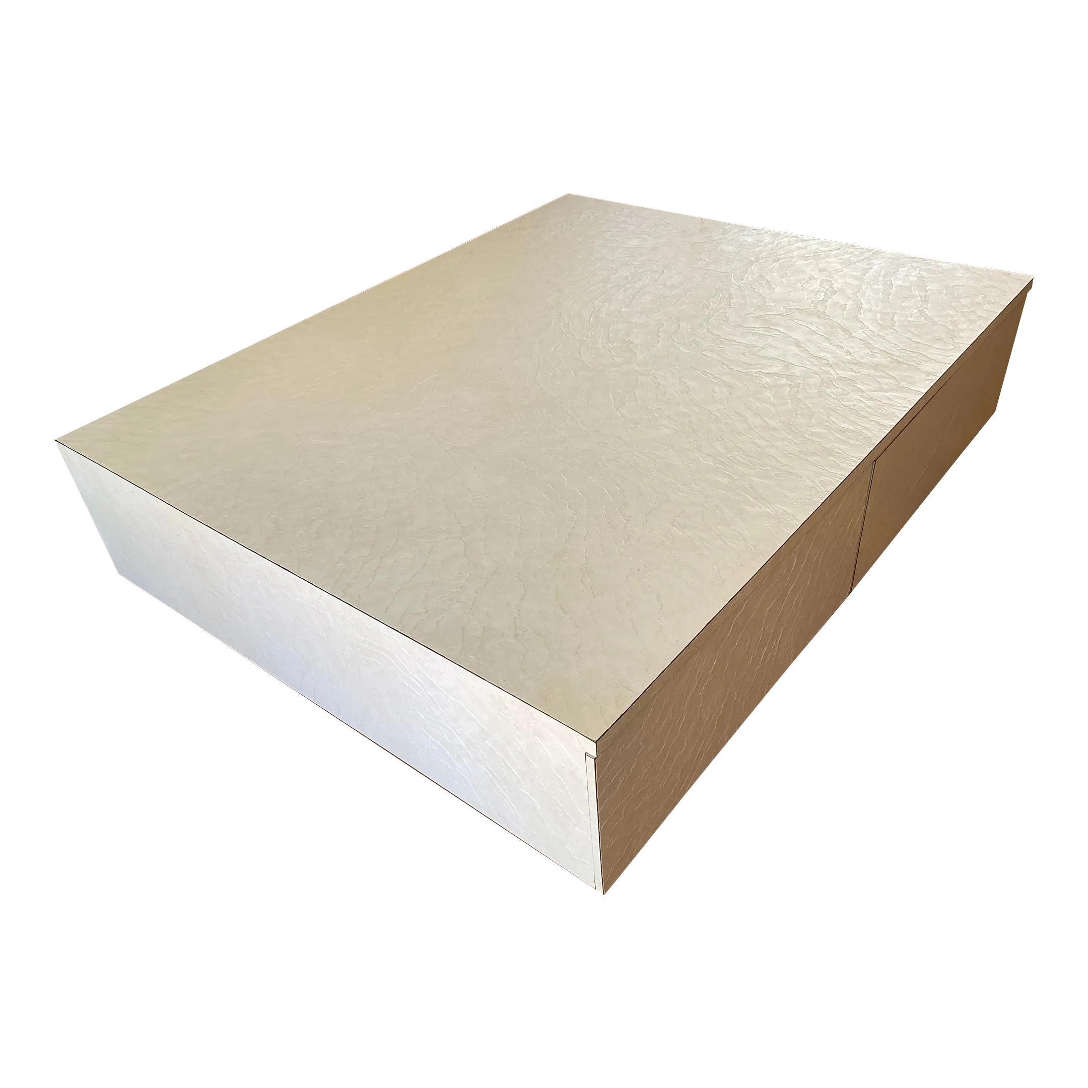 Oversized Late-20th Century Post Modern White Coffee Table by Ray Arthur of Atlanta