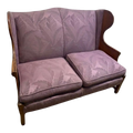 Rare Mid-20th Century Cherry Valley “Connecticut” George Ives Collection Wingback Loveseat by L. & J. G. Stickley