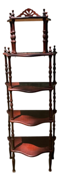 Vintage Regency Style Cherry Etegere or Tiered Shelf